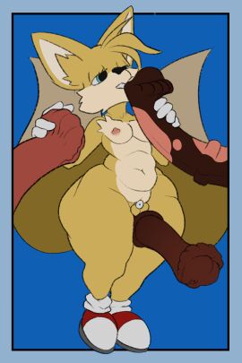 absurd_res animal_genitalia animal_penis anthro benign_light big_ears body_worship canid canine chastity_cage chastity_device clothing equine_genitalia equine_penis footwear footwear_only fox gay genital_worship genitals gloves handwear hi_res male male_only mammal mostly_nude nipples penile penis penis_worship sega shoes shoes_only solo_focus sonic_(series) sonic_the_hedgehog_(series) tails tails_the_fox thick_thighs wearing_chastity_cage wearing_chastity_device yaoi