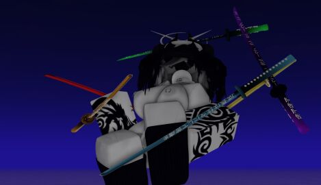 1girls 3d 3d_(artwork) areolae arrymix breasts first_porn_of_character katana mostly_nude mostly_nude_female nipple_piercing nipples no_head nude reinbo_(the_battle_bricks) roblox roblox_game robloxian self_upload tagme tattoo tattooed_arm tattoos the_battle_bricks thighhighs thighs weapon weapons