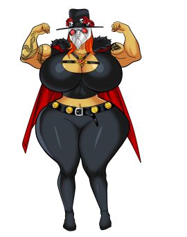 dwarf dwarf_female female gnome gnome_(warcraft) gnome_female muscular plague_doctor plague_doctor_girl tattoo