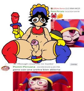 1000_yard_stare age_play anal_plug anthro_urethral_insertion ass baby_clothes baby_clothing big_ass big_butt black_hair bonnet bouser buttplug discord_(app) female femboy gaping_urethra glitch_productions infantilism male male_urethral_insertion no_context pacifier penile_urethral_insertion penis pomni_(the_amazing_digital_circus) roleplay self_upload sitting solo_male spanish_text spiky_hair the_amazing_digital_circus trap traumatized urethral_insertion what