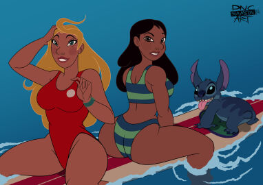1boy 2girls alien alien_boy ass big_ass big_breasts big_thighs blonde_hair breasts brown-skinned_female brown_body brown_skin bust busty chest curvaceous curvy curvy_figure dark-skinned_female dark_skin digital_media_(artwork) disney dncsamsonart experiment_(lilo_and_stitch) female hips hourglass_figure huge_ass huge_thighs large_ass large_breasts large_thighs legs lifeguard lifeguard_(lilo_and_stitch) lilo_and_stitch male male/female malevolentsamsonnsfw mature mature_female nani_pelekai short_male slim_waist stitch stitch_(lilo_and_stitch) straight thick thick_hips thick_legs thick_thighs thighs voluptuous waist wide_hips