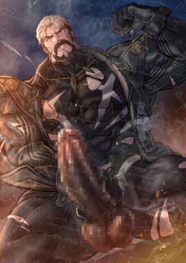 bara big_penis bodybuilder energy_camdy erection facial_hair flexing flexing_bicep gay male male_only muscular muscular_male penis pompey solo solo_male yaoi zenless_zone_zero