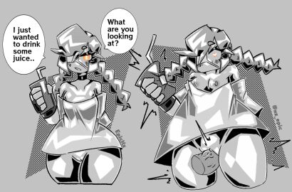 annie_(skullgirls) ass big_ass big_thighs female oversized_clothes oversized_shirt pussy skullgirls thick_thighs thighs vagina vaginal_penetration vaginal_sex xz_epic yellow_eyes