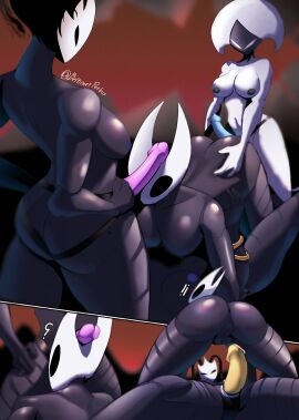 4girls anthro anthro_on_anthro before_anal before_sex beltimerperbus bug cave commission commission_art commissioner_upload doggy_style female_only foursome from_behind group group_sex high_resolution hollow_knight hollow_knight:_silksong hornet_(hollow_knight) horns insect_girl insects lace_(hollow_knight) lesbian_sex orgy orgy_sex phantom_(hollow_knight) shakra_(hollow_knight) strap-on strapon suprised team_cherry yuri