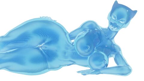 3d a.v.i.a.n. anthro artificial_intelligence ass avatheavali avian avian_(starbound) beak bedroom_eyes big_ass big_breasts big_butt bird blender_(software) blender_cycles blue_body blue_eyes blue_pussy breasts curvy_figure digital_creature eyebrows female genitals glowing glowing_body hand_on_hip hi_res hologram looking_at_viewer lying narrowed_eyes navel on_side presenting pussy seductive solo solo_focus starbound thick_thighs voluptuous wide_hips