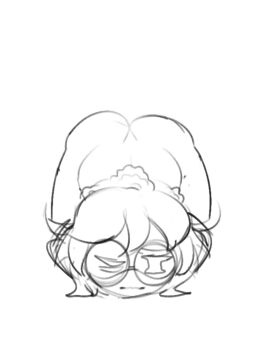 ass ass_focus face_down_ass_up female female_only glasses glitch_productions kiwixen murder_drones nerdy_female robot robot_girl robot_humanoid solo solo_female solo_focus v_(murder_drones) v_worker_drone worker_drone