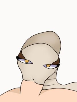 animated artist_request blowjob cum feral_focus flat_colors male male_on_feral snake zoophilia