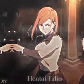 arms_behind_back arms_up ass breasts cum cum_in_mouth cum_in_pussy cum_inside cum_on_body cum_on_face edit edited female gesugao jujutsu_kaisen jujutsu_kaisen_0 laugh laughing medium_breasts nobara_kugisaki phonk tagme video