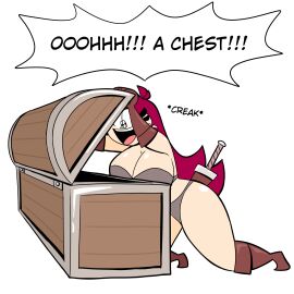 2023 absurd_res ass big_ass big_butt breasts chest female huge_breasts imminent_rape imminent_sex mimic mimic_chest mojo_montebon monster original original_character tagme thick_thighs trixie_(mojo_montebon) wide_hips