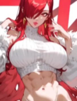 abs ai ai_generated_video breasts dirty_talk female female_abs female_focus kirijou_mitsuru makeup mitsuru_kirijo panties softcore tagme video