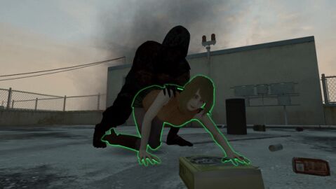 1girls 3d anal anal_sex animated ashley_graham crossover doggy_style female gif hunter_(left_4_dead) left_4_dead_(series) left_4_dead_2 penetration resident_evil resident_evil_4