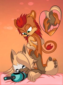 1boy 1girls anthro canine cutaway doggy_style fan_character feline female idw_publishing j_nsfw klaue_the_lion lion male nude nude_female nude_male original_character penetration pussy sega sex sonic_(series) sonic_oc sonic_the_hedgehog_(comics) sonic_the_hedgehog_(idw) sonic_the_hedgehog_(series) straight vaginal_penetration whisper_the_wolf wolf