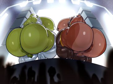 ass big_ass big_ass_(male) big_breasts big_butt breasts busty busty_male gungan huge_ass huge_breasts huge_butt male male_focus male_only male_with_breasts male_worship penis slug slug_boyfriend small_penis star_wars whatinsomnia worship