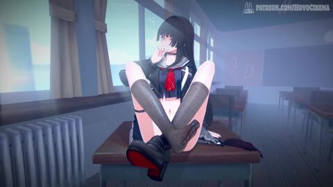 1boy 1girls 3d animated anime anime_style audio barefoot chisa_(wuthering_waves) cum cum_inside cum_on_body cumshot erection feet feet_focus feet_up female female_humiliation foot_fetish footjob hoyocinema jiggle jiggling_ass jiggling_breasts longer_than_30_seconds male male/female male_rover_(wuthering_waves) naked naked_female opennsfwsp patreon penis penis_out plot pov pussy pussy_penetration roleplay rover_(wuthering_waves) ruined_orgasm school school_uniform schoolgirl sex soles sound sound_effects stockings tagme toes vaginal_penetration vaginal_sex video video_games wuthering_waves