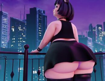 1080p 1girls 2025 3d 3d_animation animated annoyed annoyed_female ass ass_bigger_than_head ass_expansion ass_focus ass_growth ass_jiggle ass_ripple attacking_viewer bbw big_ass black_crop_top black_eyeshadow black_hair black_hair_female black_skirt bob_cut butt_slam cat_ears choker chubby chubby_female city_background clothed clothed_female crop_top expansion expansion_sounds eyeshadow fat fat_ass fat_female female huge_ass jiggle jiggling_ass latex_thighhighs letterbox looking_back looking_back_at_viewer loop looping_animation luna_(shubijubi) original overweight overweight_female panties_visible panties_visible_under_skirt pink_panties plump plump_ass pov rippling_ass rubbing_ass shaking_ass short_hair short_hair_female shubijubi skirt skirt_too_short slapping_ass slapping_butt solo solo_female sound sound_warning spank_mark spank_marks spanked spanking studded_bracelet thick_thighs thighhighs venus_body video wide_hips yellow_eyes yellow_eyes_female