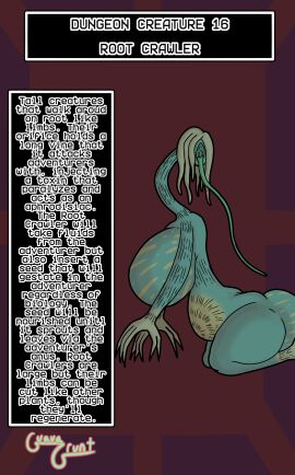 1girls 2d ass belly big_ass big_breasts breasts character_profile character_sheet claws facing_another female female_focus green_body guavagrunt hole_in_head huge_ass huge_breasts long_limbs long_neck monster monster_girl no_face no_nipples nude nude_female on_knees original plant plant_girl plant_humanoid plant_monster potbelly roots scary scary_face simple_background solo_female tendrils text