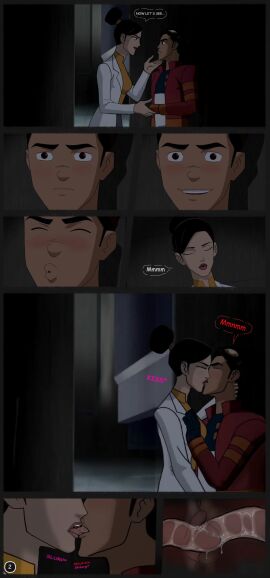 black_hair doctor dr._holiday female generator_rex green_eyes male milf older_female rex_salazar the_bootyfarm younger_male