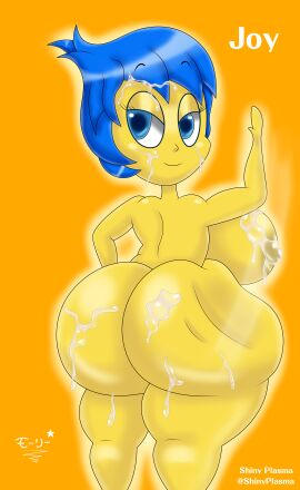1girls alternate_version_available ass big_ass big_breasts big_butt blue_eyes blue_hair breasts completely_naked completely_nude cum cum_in_ass cum_on_body cum_on_breasts cum_on_face cumshot disney female female_only huge_ass huge_butt inside_out inside_out_2 joy_(inside_out) looking_at_viewer looking_back naked naked_female nipples nude nude_female pixar short-haired_female short_hair solo solo_female solo_focus superstarplasma tagme yellow_body yellow_skin