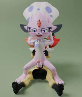 3_toes 3d 4_fingers 5_fingers 5_toes accessory anal anal_sex anthro black_markings blue_eyes claws cock_ring countershade_feet countershading digit_ring digital_media_(artwork) duo erection eyewear fan_character feathers feet fennekin fingers full-length_portrait fur generation_4_pokemon generation_6_pokemon genitals glasses jewelry kerolink male male/male male_penetrated male_penetrating male_penetrating_male markings nintendo nsfwlittleguy open_mouth paws penetration penile penile_penetration penis penis_accessory penis_jewelry pink_body pink_fur pokemon pokemon_(species) portrait red_eyes ring sex simple_background soles tail toe_ring toes two-tone_feet two-tone_paws weavile yellow_body