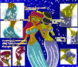 ass belly_dancer breasts comic crossover female power_rangers starfire starfire_(teen_titans_go!) teen_titans teen_titans_go text zackon7