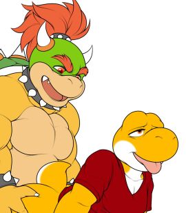 anal_sex bowser_jr. from_behind gay male male/male male_only mario_(series) nintendo penetration sex unknown_artist yoshi