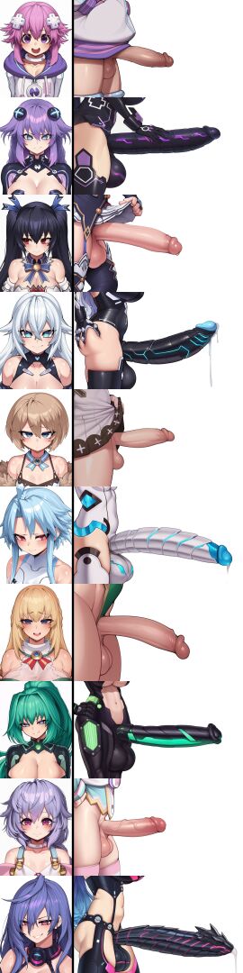 ai_assisted ai_generated altra_x black_hair black_heart blanc blonde_hair blue_eyes blue_hair bodysuit cybernetic_penis futa_only futanari glowing_penis green_hair green_heart_(neptunia) horse_penis huge_breasts huge_cock iris_heart large_breasts large_penis large_testicles massive_penis metallic_penis navel neptune_(neptunia) neptunia_(series) noire penis_chart plutia portrait precum purple_eyes purple_hair purple_heart_(neptunia) red_eyes side_view small_breasts small_penis small_testicles spiked_penis tagme testicles vert white_hair white_heart_(neptunia)