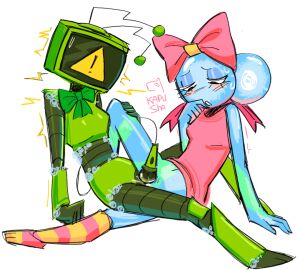 dandy's_world female kapu_pss lesbian_sex lesbians object_insertion poppy_(dandy's_world) vee_(dandy's_world) yuri