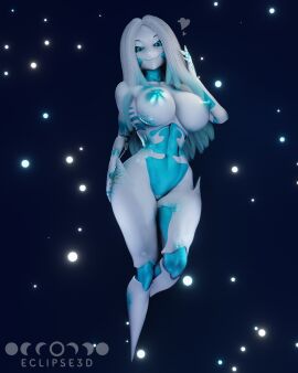1girls 3d 3d_model 3d_render alien alien_girl big_breasts big_nipples big_thighs blue_nipples breasts cone_nipples eclipse3d female female_focus female_only floating huge_nipples joints long_hair naked naked_female nipples no_feet no_nose nude nude_female original original_character pale_skin pose posing posing_for_the_viewer solo streaked_hair thick_nipples white_body white_hair