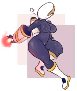 artificer_(risk_of_rain) big_thighs boots breasts female fire flyreodd jetpack pussy risk_of_rain risk_of_rain_2 solo solo_female thighs vagina