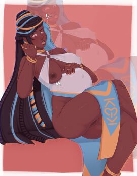 1girls anklet anklets ass black_hair blue_hair bracelet bracelets breast_out breast_slip breasts breasts_out crossed_legs dark-skinned_female dark-skinned_male dark_areola dark_areolae dark_nipples dark_skin dreadlocks erect_nipples_under_clothes eyeshadow female female_focus female_only flashing flashing_pussy golden_nails hand_on_belly head_rest i_was_a_teenage_exocolonist labia labia_majora labia_minora large_breasts lipstick long_hair male marz_(i_was_a_teenage_exocolonist) multicolored_eyes multicolored_hair nipple_bulge nipple_slip nipples_visible_through_clothing nymphwh0re pink_eyes pregnancy pregnant pregnant_belly pregnant_female pussy pussy_lips pussy_peek ready_to_pop rings shocked shocked_expression shocked_eyes shocked_face shocked_female shocked_look suprised suprised_expression suprised_eyes suprised_look thick_ass thick_hips thick_legs thick_thighs