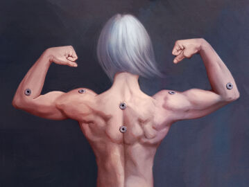 adepta_sororitas back_muscles berseriamakesart female flexing muscles muscular muscular_female sister_of_battle warhammer_(franchise) warhammer_40k