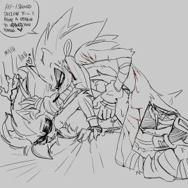 2boys anal anal_sex animal_genitalia animal_penis ass bandage bandages blood_drip blood_on_clothing blood_on_face bloody_nose blush claw_marks clawed_fingers clawing clawing_floor clawing_wall claws cum dialogue doggy_style enemies_with_benefits fangs from_behind from_behind_position furry furry_only gay gloves grabbing hate_sex hip_grab holding_head looking_back male male_focus male_only moaning penetration penis penis_in_ass pinning_down rough_sex scratch_marks scratches shadow_(boom) shadow_the_hedgehog shoes sketch smeared_blood smiling sonadow sonic_(boom) sonic_(series) sonic_boom sonic_the_hedgehog sonic_the_hedgehog_(series) violence wet_dick yaoi yuri.com