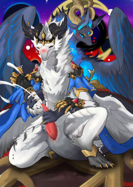 absurd_res bodily_fluids cum dragon dragon_village_m duo ejaculation female genital_fluids handjob hi_res male male/female manus_(dragon_village) mythological_creature mythological_scalie mythology penile penis scalie sex velkhana4396