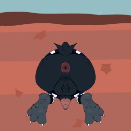 anthro anus ass ass_focus avian bird brawl_stars butt_focus corvid corvus_(genus) crookedcrow crow crow_(brawl_stars) feet gay glory_wall hi_res hole_in_wall male oscine passerine solo stuck_in_wall supercell_(company) tagme through_wall