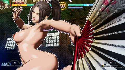3d fatal_fury fatal_fury:_city_of_the_wolves female female_focus female_only francislouis mai_shiranui mod nude nude_female nude_mod nudity snk tagme