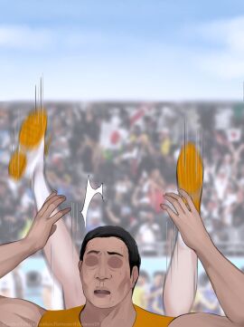 1boy 1futa dickgirl falling futanari ikemeru19 intersex male mano_ikarashi no_eyes off original original_character