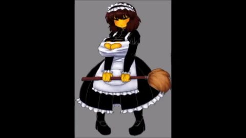 1boy 1girls 2d animated blowjob blush breasts brown_hair creampie cum cum_in_pussy cum_inside cum_on_breasts dark-skinned_male dark_skin faceless_male female female_frisk french_kiss frisk impregnation inverted_nipples kiss maid maid_uniform male mating_press mp4 ovum paizuri pussy shortstack slideshow small_but_busty sound sperm_cell titfuck undertale undertale_(series) video whitewo1f x-ray yellow_skin