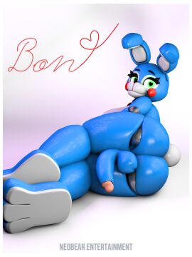3d animatronic ass big_ass big_butt big_dick big_penis blue_body bunny_ears bunny_tail dick dickgirl dickgirl/female dickgirl_only female five_nights_at_freddy's five_nights_at_freddy's_2 futa_only futanari green_eyes heart-shaped_pupils intersex light_blue_body neobear_entertainment_(artist) penis photoshoot plain_background rabbit rabbit_ears rabbit_tail robot solo solo_futa thick_thighs toy_bonnie_(fnaf) white_background