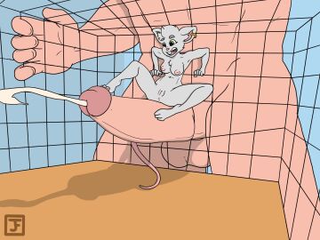 1boy 1girls 4:3_aspect_ratio animal_ears animal_tail anthro ashikoki ass barefoot box breasts cage cum cumming_from_footjob cumshot dripping_semen ejaculation extreme_size_difference feet female foot_fetish footjob full_color furry giant happy high_resolution huge_cock human human_on_anthro justforthat large_penis larger_male macro male male/female male_pov micro micro_female micro_on_macro micro_on_penis mouse mouse_ears mouse_girl mouse_humanoid mouse_tail original original_character penis penis_awe penis_milking pov semen size_difference smaller_female tail veins veiny_penis what