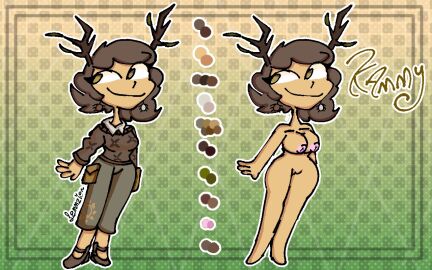 1girls 2024 beautiful_background body_blush breasts brown-haired_female brown_eyes brown_hair clothes clothes_removed cowgirl_position earrings excited excited_expression excited_female excited_for_sex fantastic_things female fnf fnf_mod fnf_mods fnf_oc fnf_ocs friday_night_funkin friday_night_funkin_mod horns kammy_(fnf) original original_character original_characters pussy reference_image reference_sheet simple_background smile solo wood