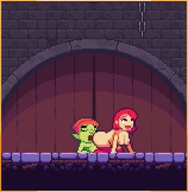 animated boobs breasts female pixel_animation pixel_art scarlet_maiden video_game_character video_games