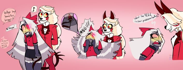 absurd_res angel blushing_profusely bodily_fluids charlie_morningstar_(hazbin_hotel) chimeracocks clothed clothing demon dialogue duo eye_patch eyepatch eyewear fallen_angel female female/female fully_clothed genital_fluids hazbin_hotel hi_res horn humanoid penetration pussy rubbing_pussy spade_tail tail tail_penetrating vaggie_(hazbin_hotel) vaginal_fluids vaginal_penetration vivienne_medrano yellow_blush yuri