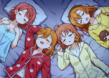 ai_generated aijou_rentarou best_friends crossover female kimi_no_koto_ga_dai_dai_dai_dai_daisuki_na_100-nin_no_kanojo kousaka_honoka love_live! multiple_females multiple_girls not_porn plushie random_neko shibuya_kanon takami_chika uehara_ayumu
