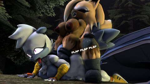 1futa 1girls 3d areola arm_sleeves big_ass big_breasts blender blonde_hair boots breasts brown_fur closed_eyes female forest_background fucking furry futa_on_female futanari gloves grey_fur hands_on_ass head_tilted_back intersex knee_guards long_hair moaning moaning_in_pleasure moaning_loud nipples on_floor on_ground pink_eyes plap plap_(sound) pleasured_face pounding rough_sex sex short_hair sonic_(series) sonic_the_hedgehog_(idw) sonic_the_hedgehog_(series) tail tangle_the_lemur text tongue_out toxinsfm werehog werewolf werewolf_girl whisper_the_werewolf whisper_the_wolf white_fur white_hair