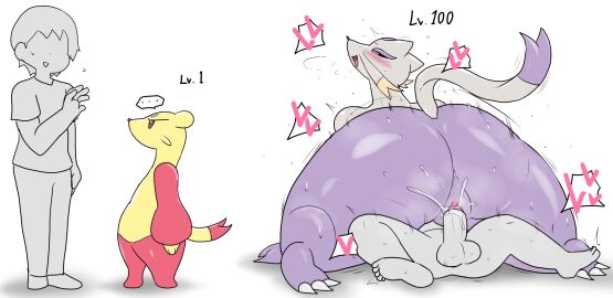 age_progression anthro anthro_on_human anthro_on_male ass balls biped blush bodily_fluids butt cock enigi09 erection female female_anthro female_pokemon female_pokemon/male_human furry_with_non-furry generation_5_pokemon genitals group hair heart_symbol hi_res huge_ass huge_butt human human_male human_male_on_anthro_female human_on_anthro human_on_pokemon light-skinned_male light_skin looking_at_viewer looking_back male male/female male_human/female_anthro male_human/female_pokemon male_on_anthro mammal mienfoo mienshao multicolored_body nintendo open_mouth penetration penile penile_penetration penis pokemon pokemon_(species) purple_body pussy red_body sex speech_bubble sweat testicles vaginal vaginal_penetration vaginal_sex vulva white_body yellow_body