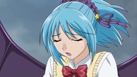 aono_tsukune big_breasts blue_hair breasts demon_girl english_audio english_dialogue english_language face_between_thighs face_in_crotch face_in_pussy fhd flying grabbing grabbing_waist hd hd_(traditional) huge_breasts kurono_kurumu large_breasts rosario+vampire succubus tagme tail video wings