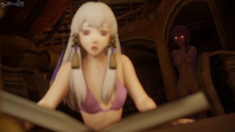 2girls 3d corruption female female_only femdom femsub indoors mind_control multiple_girls slave yuri