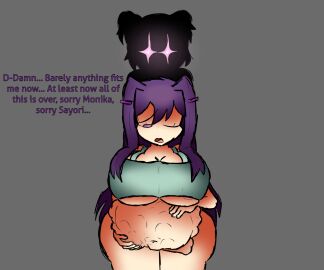 doki_doki_literature_club english_text female fnfsimp613 imminent_vore natsuki_(doki_doki_literature_club) sequence sequential text vore vore_belly yuri_(doki_doki_literature_club)