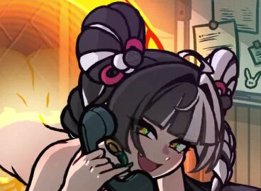 10_seconds 2d 2d_animation akairiot animated ass big_ass black_hair breasts completely_nude cute_fang dialyn_(zenless_zone_zero) dimples_of_venus doggy_style double_bun green_eyes hanging_breasts holding_phone loop looping_animation no_sound nude paid_reward_available portal portal_sex preview sex sex_from_behind tagme twin_braids two-tone_hair video white_hair zenless_zone_zero