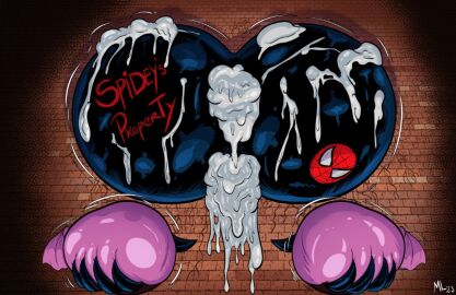 1girls after_anal after_sex after_vaginal alien alien_humanoid ameizing_lewds ass ass_focus ass_tattoo better_version_at_paywall big_ass big_butt bodily_fluids brick_wall butt_focus cum cum_everywhere cum_in_ass cum_in_pussy cum_inside cum_on_ass cum_on_butt duo english_text female genital_fluids huge_ass huge_butt humanoid male marvel marvel_comics messy pussy rear_view sexual_consent she-venom solo_focus spider-man_(character) spider-man_(series) stuck symbiote text through_wall venom_(marvel) wall_(structure) water_balloon writing_on_butt